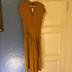 Banana Republic Mustard Jumpsuit Medium